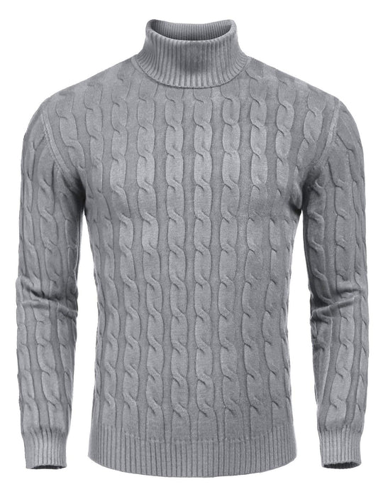 Herren Feinstrickpullover mit hohem Kragen
