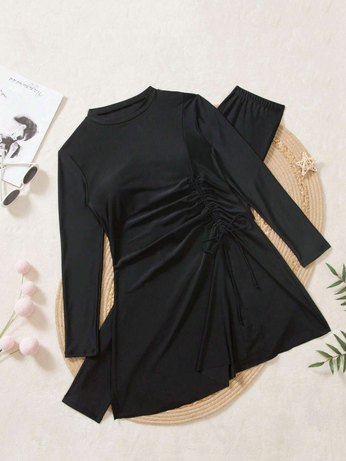 Damen Bade-Tunika mit seitlicher Raffung und Leggings Shop Nory