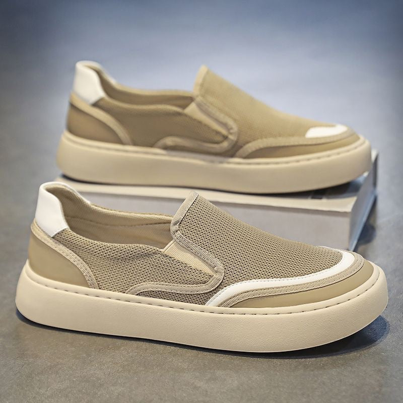 Herren Minimalistischer Strick-Slip-On mit reflektierenden Details und Komfortplateau Shop Nory