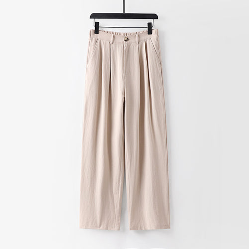 Damen weite Hose mit hoher Taille und Bundfalten Shop Nory
