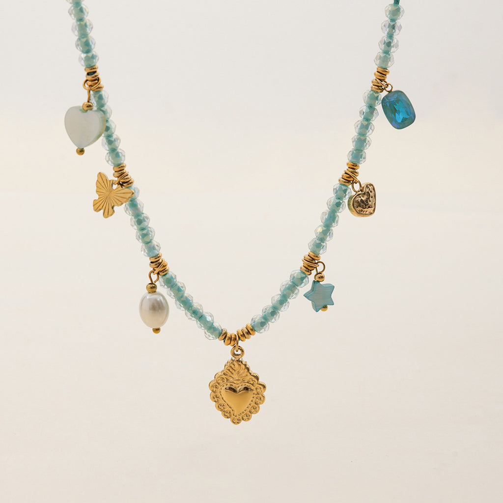 Damen Fußkettchen mit funkelnden Sternen und wasserfestem Design Shop Nory