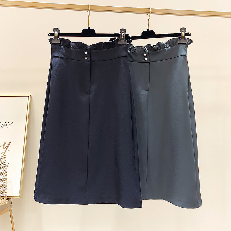 Damen Eleganter Midi-Rock mit Falten-Design Shop Nory