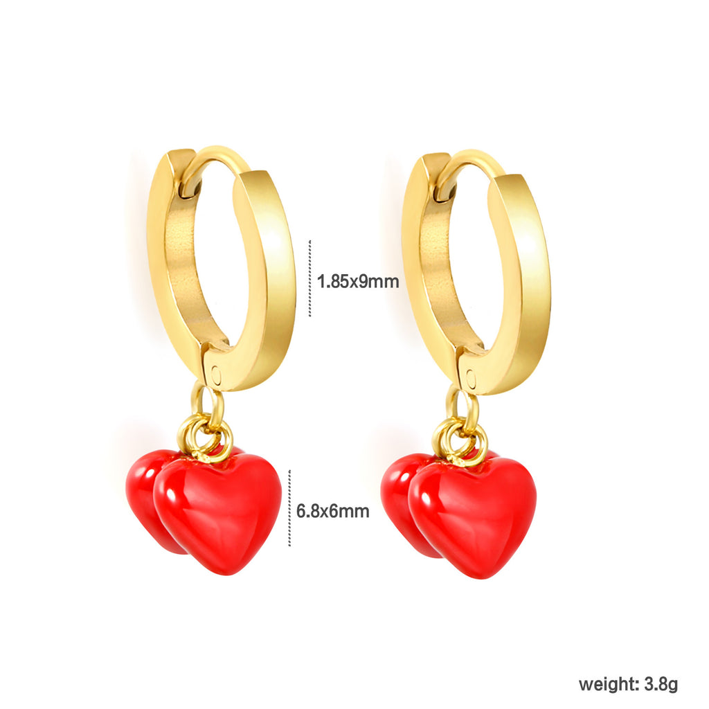 Damen Hängende Ohrstecker mit verspieltem Pilzdesign und goldfarbener Oberfläche Shop Nory