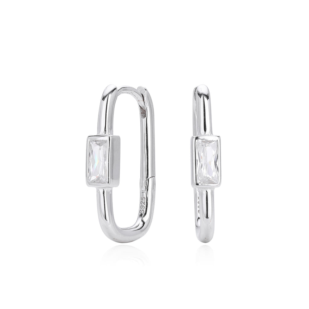 Damen Ohrstecker mit luxuriösem 5A Zirkon aus 925 Sterling Silber Shop Nory