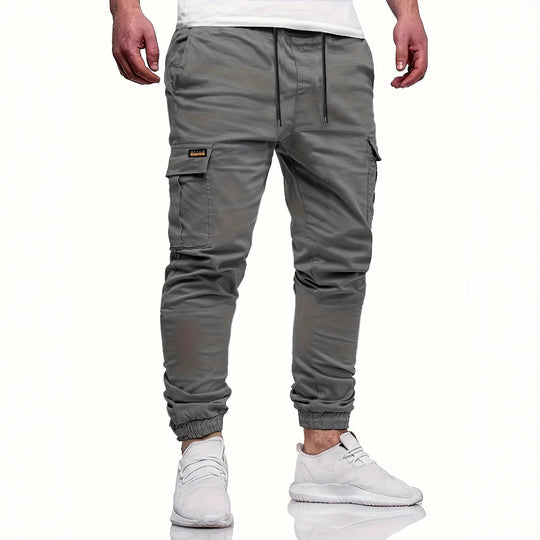 Herren Slim‑Tapered Utility‑Cargohose im Joggerstil mit Klapp- und Reißverschlusstaschen Shop Nory