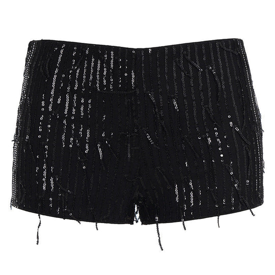 Damen glamouröse Pailletten-Shorts