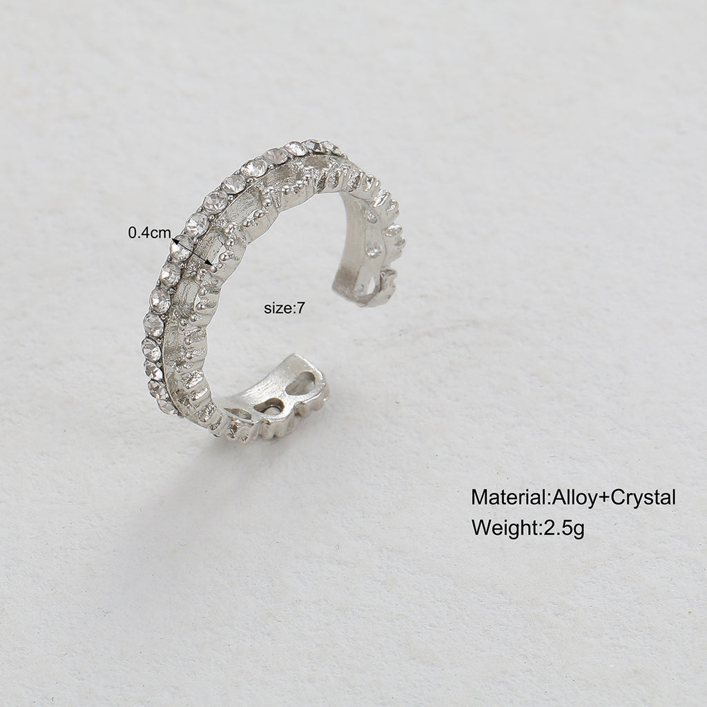 Damen Ring-Set mit funkelnden Zirkonia-Elementen Shop Nory