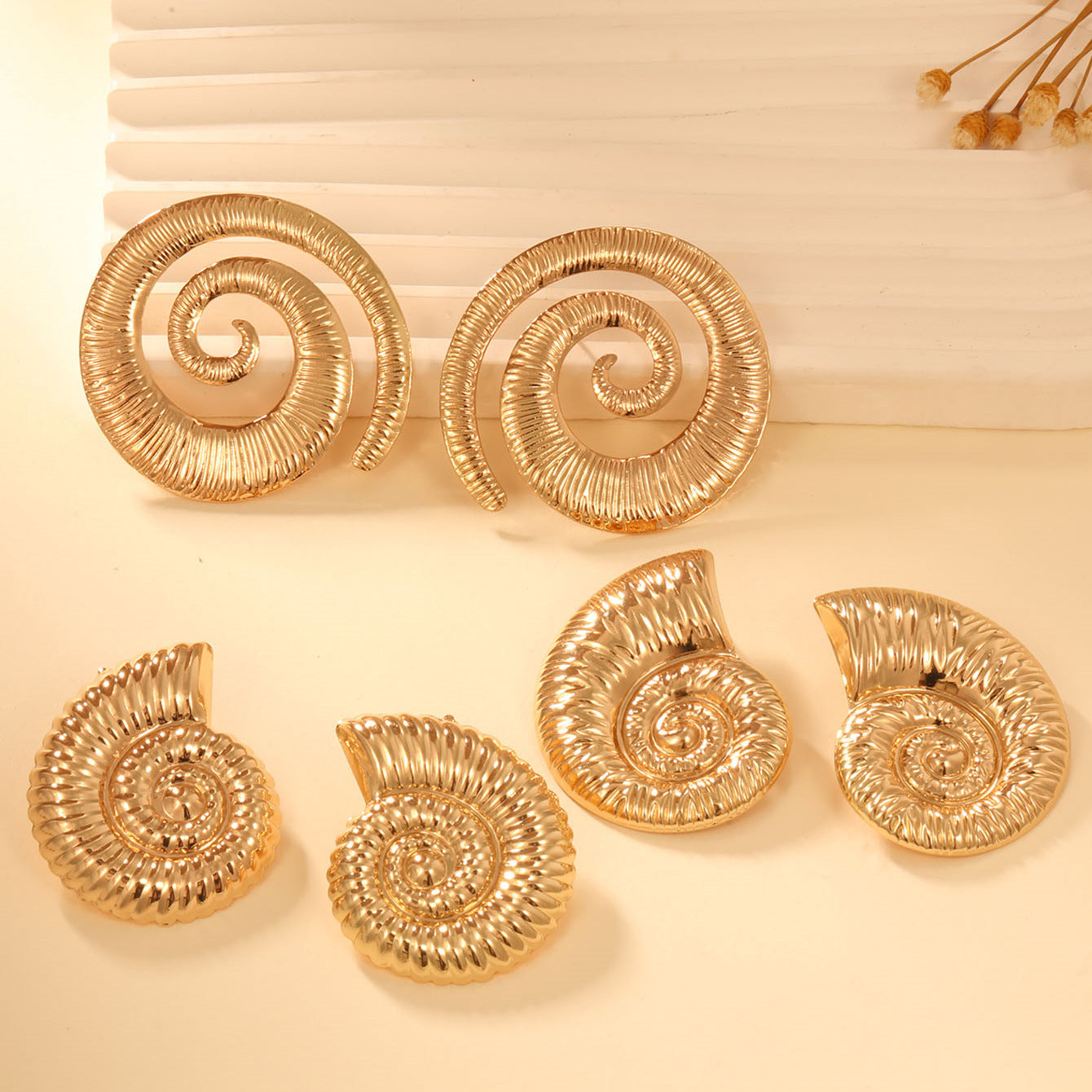 Damen Ohrstecker im eleganten Muscheldesign Shop Nory