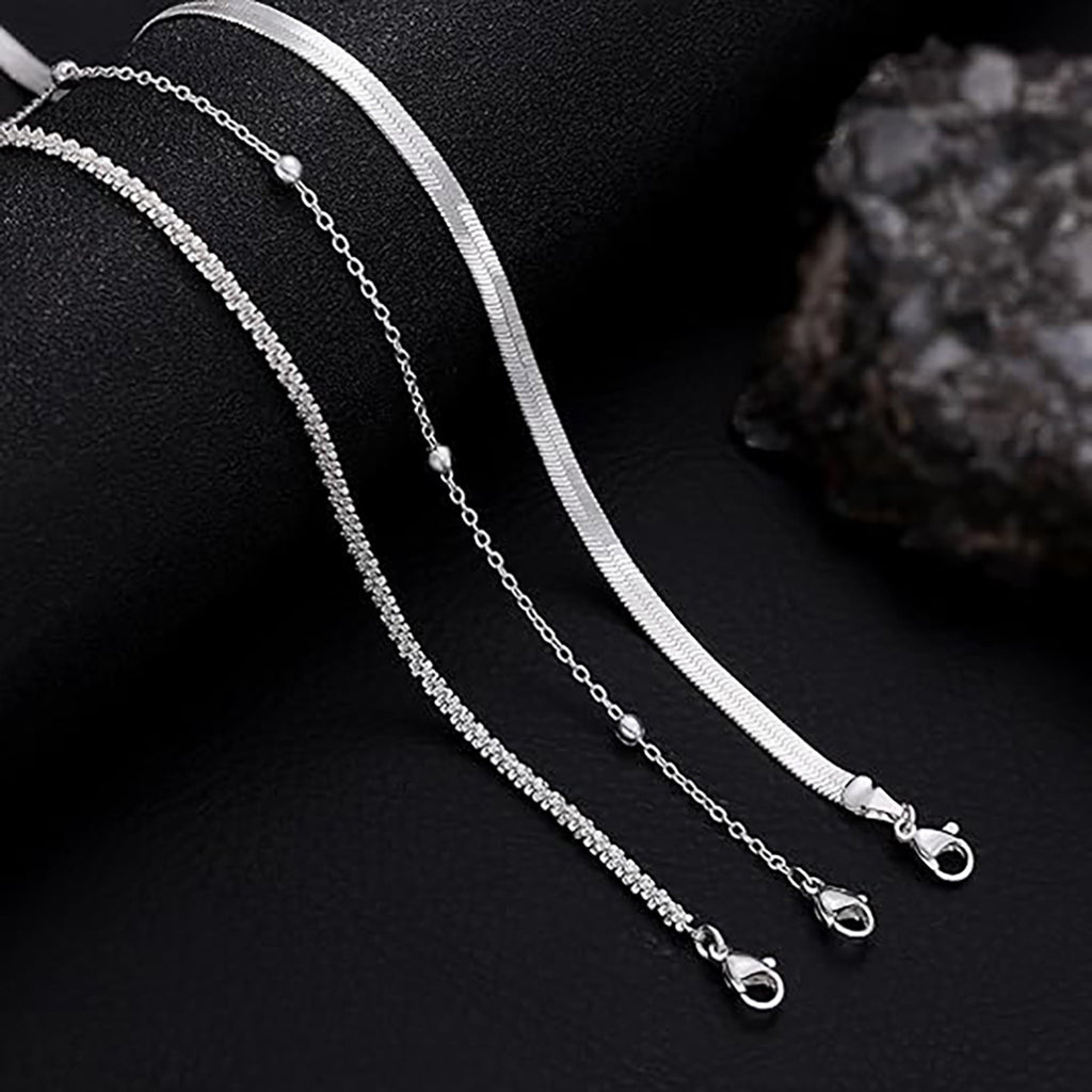 Damen Armbandset mit eleganten Glieder- und filigranen Kettendesigns Shop Nory