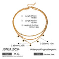 Damen multi-layered Kette mit eleganten Anhängern Shop Nory