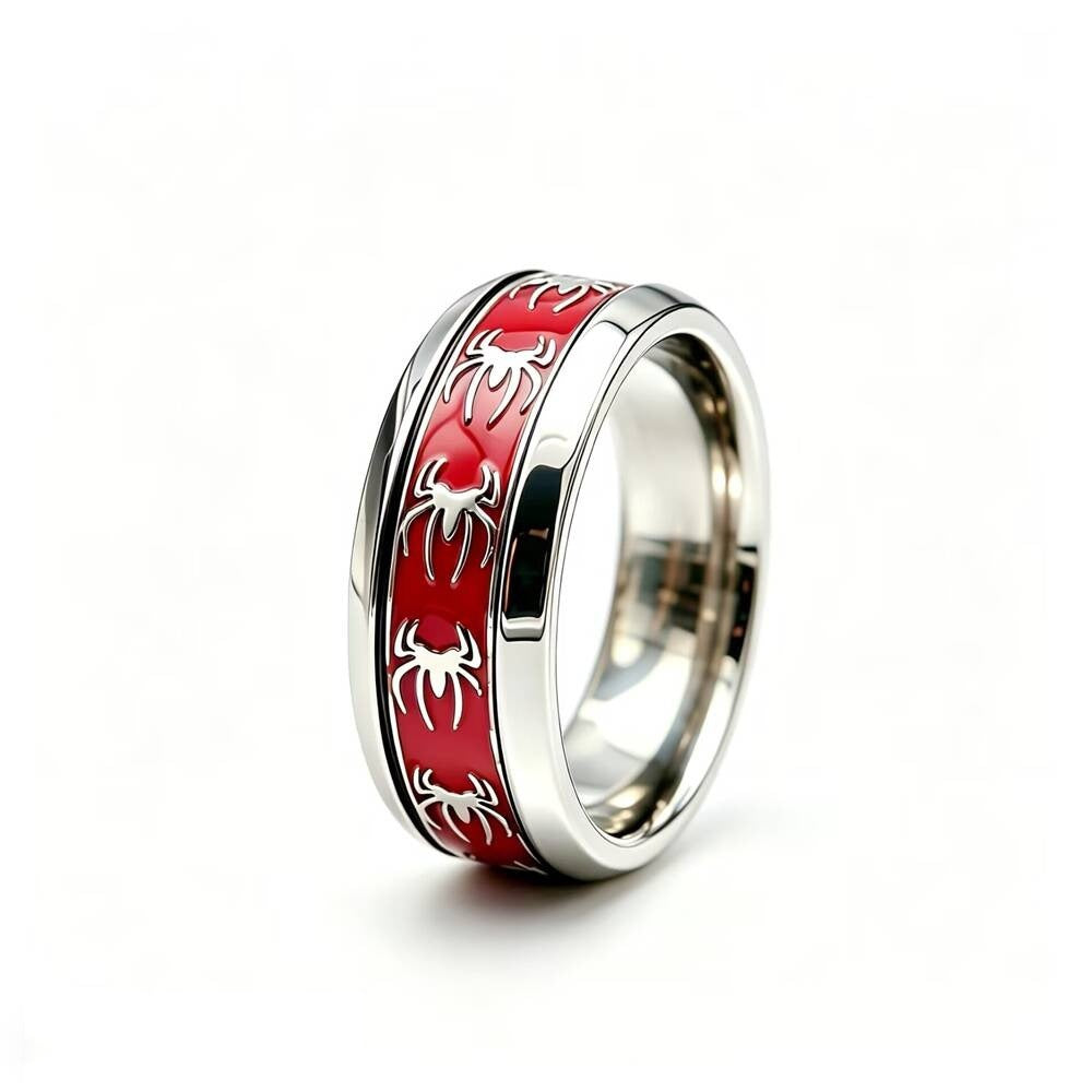 Damen Ring mit kunstvollem Pfotenmotiv und buntem Design Shop Nory