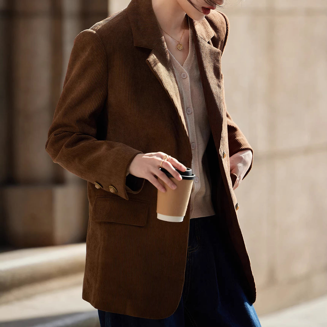 Damen modischer Cordblazer Shop Nory
