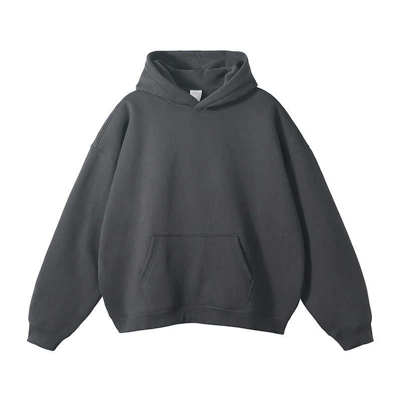 Unisex Schlichter Oversize-Kapuzenpullover mit Soft-Fleece-Innenseite und tiefer Raglannaht Shop Nory