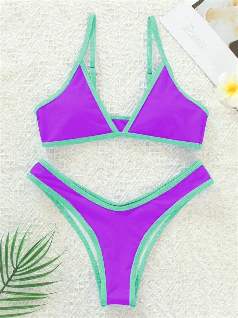 Damen Triangel-Bikini mit eleganter Naht und sportlichem Schnitt