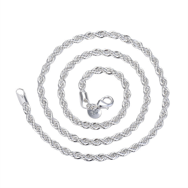 Damen Panzerkette aus 925er Silber mit kunstvoller Flechtoptik Shop Nory