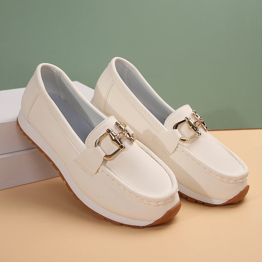 Damen Angesagte Plateau‑Loafer mit Gold‑Horsebit und gepolstertem Komfortfußbett Shop Nory