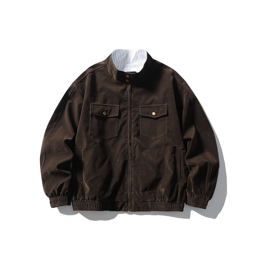 Herren Boxy Field-Blouson aus robustem Canvas mit hohem Stehkragen Shop Nory