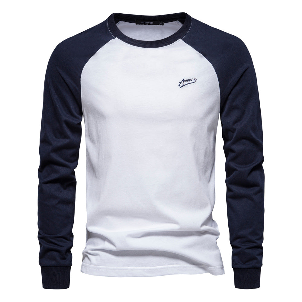 Herren Langarmshirt mit markantem Raglan-Design