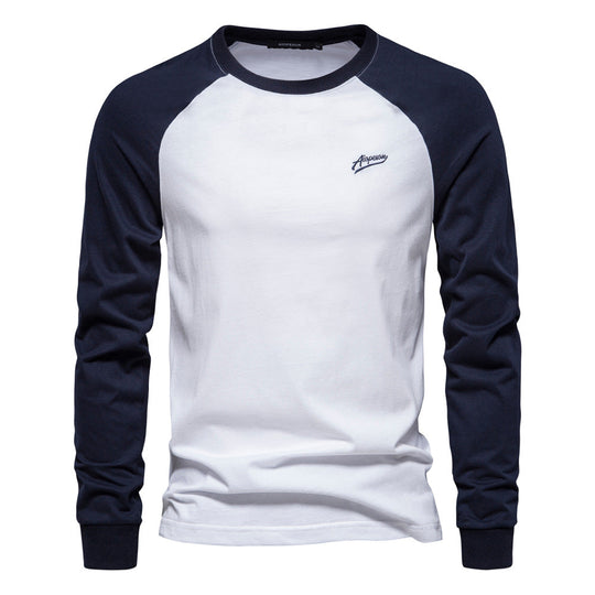 Herren Langarmshirt mit markantem Raglan-Design