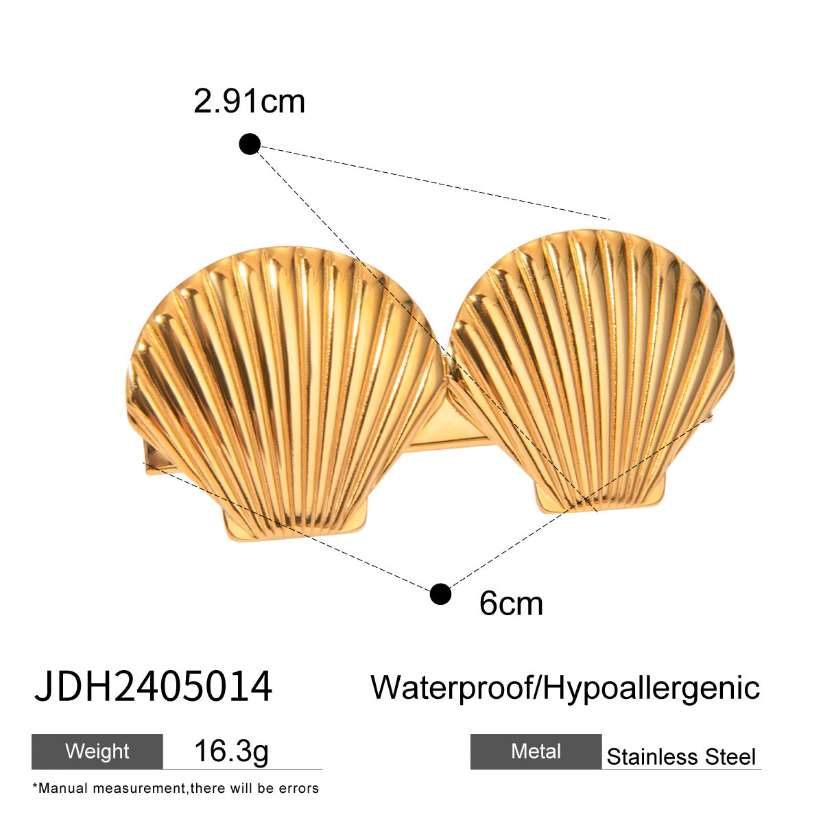 Damen Haarspange im eleganten Seestern-Design aus hypoallergenem Edelstahl Shop Nory