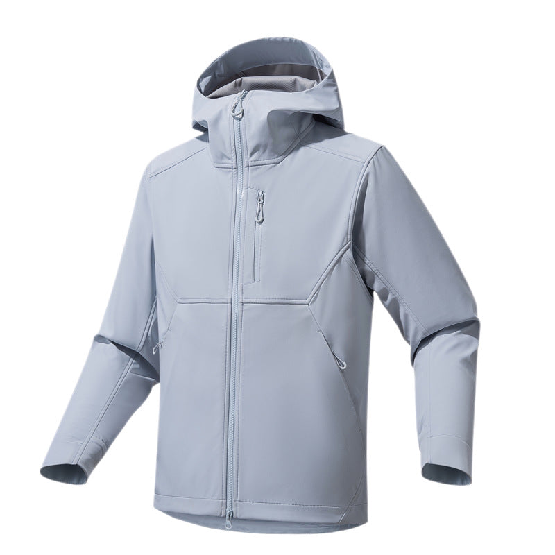 Herren Technische Softshell-Hoodiejacke mit Kapuze, winddichter Membran und ergonomischem Schnitt Shop Nory