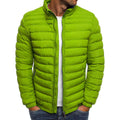 Herren leichte Steppjacke mit hohem Kragen und funktionalen Taschen