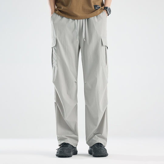 Herren Breite Tech‑Cargo‑Hose mit Utility‑Taschen und verstellbarem Bund Shop Nory