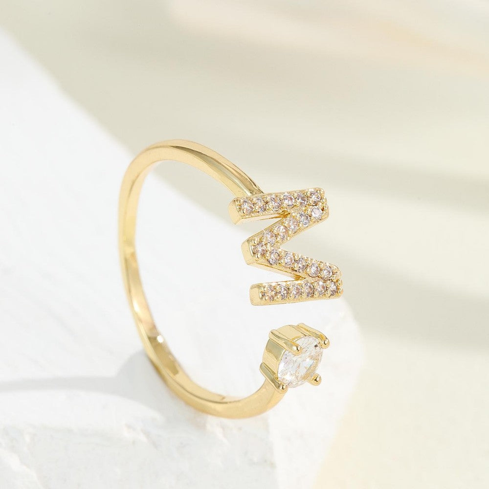 Damenring mit modernem Zirkonia-Design Shop Nory
