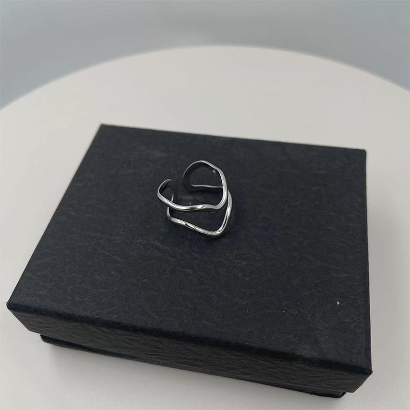 Damen modischer Ring mit stilvollem Ketten-Design Shop Nory