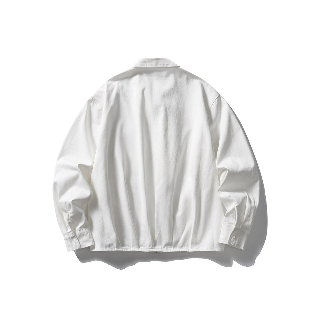 Unisex Leichte Oversize-Blousonjacke mit halbem Reißverschluss und Kentkragen Shop Nory