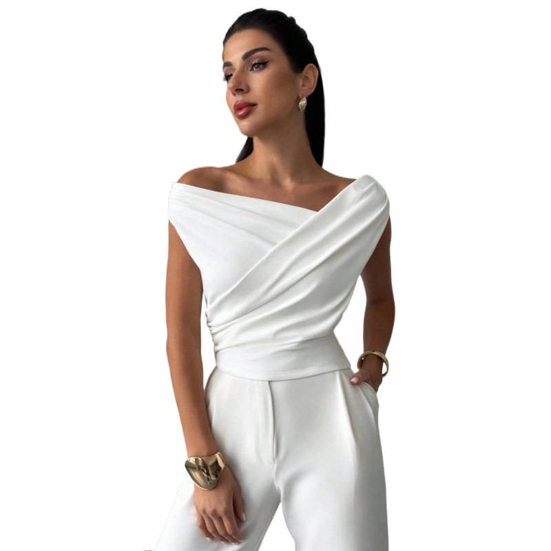 Damen Wickeloberteil mit weichem Stoff und elegantem Design