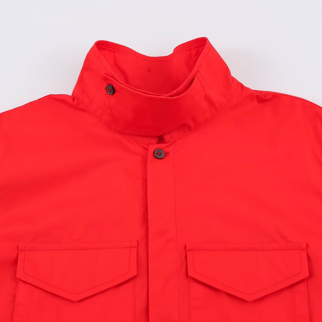Damen Oversize‑Hemdenjacke mit Stehkragen und aufgesetzten Brusttaschen Shop Nory