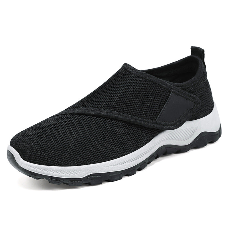 Herren nan atmungsaktiver Slip-On Mesh-Sneaker mit Klettverschluss, gepolsterter Komfortsohle und rutschfester Profilsohle Shop Nory