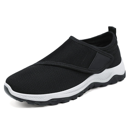 Herren nan atmungsaktiver Slip-On Mesh-Sneaker mit Klettverschluss, gepolsterter Komfortsohle und rutschfester Profilsohle Shop Nory