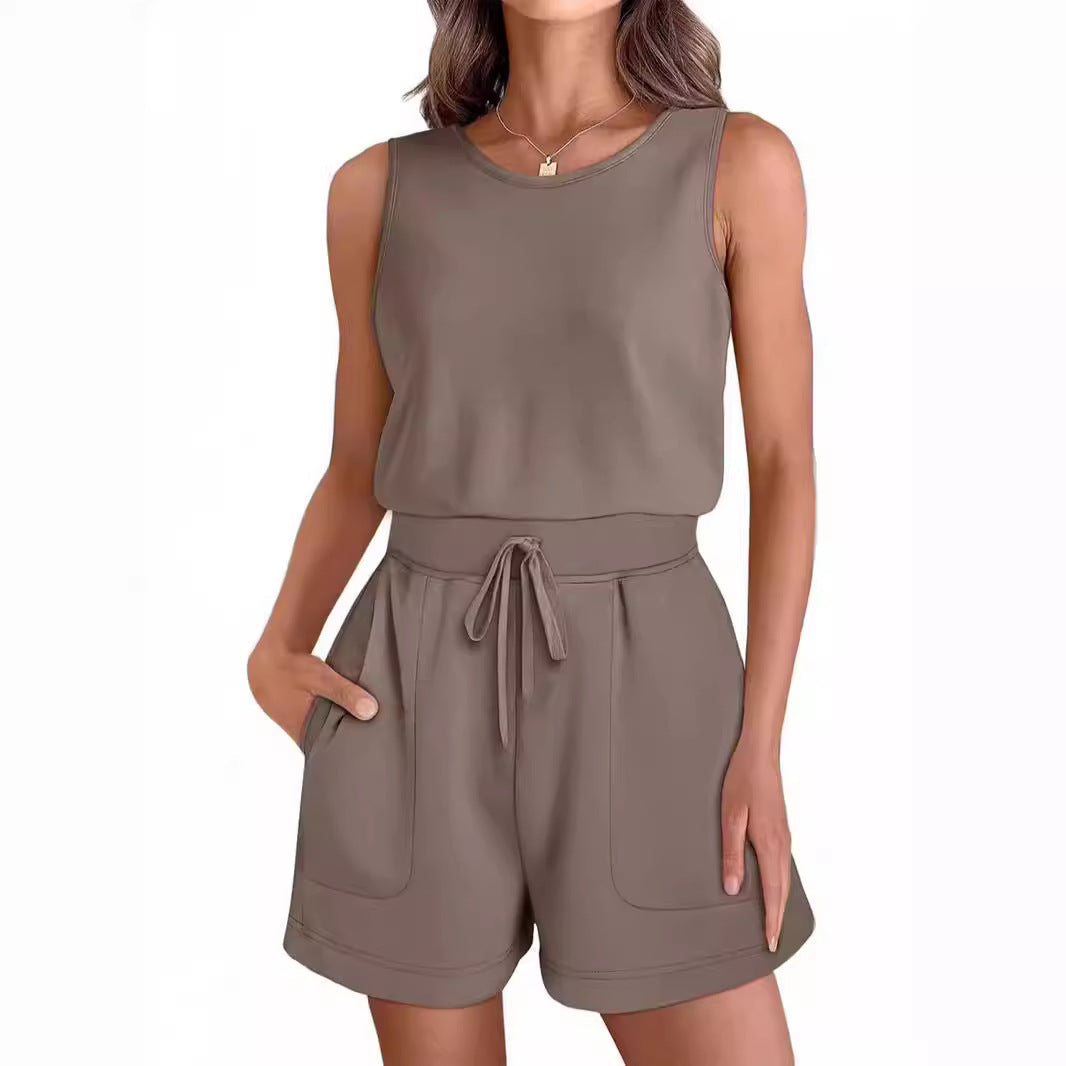 Damen Freizeit Overall mit modischen Taschen