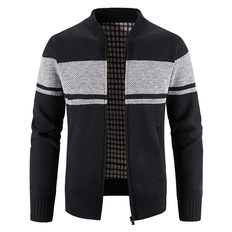 Herren modische Strickjacke mit strukturiertem Design