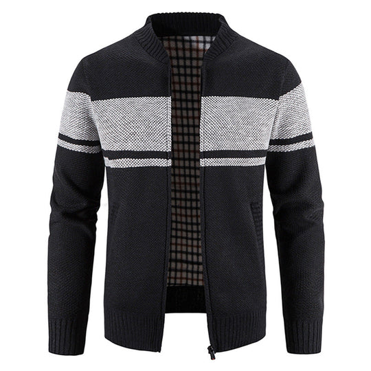 Herren modische Strickjacke mit strukturiertem Design