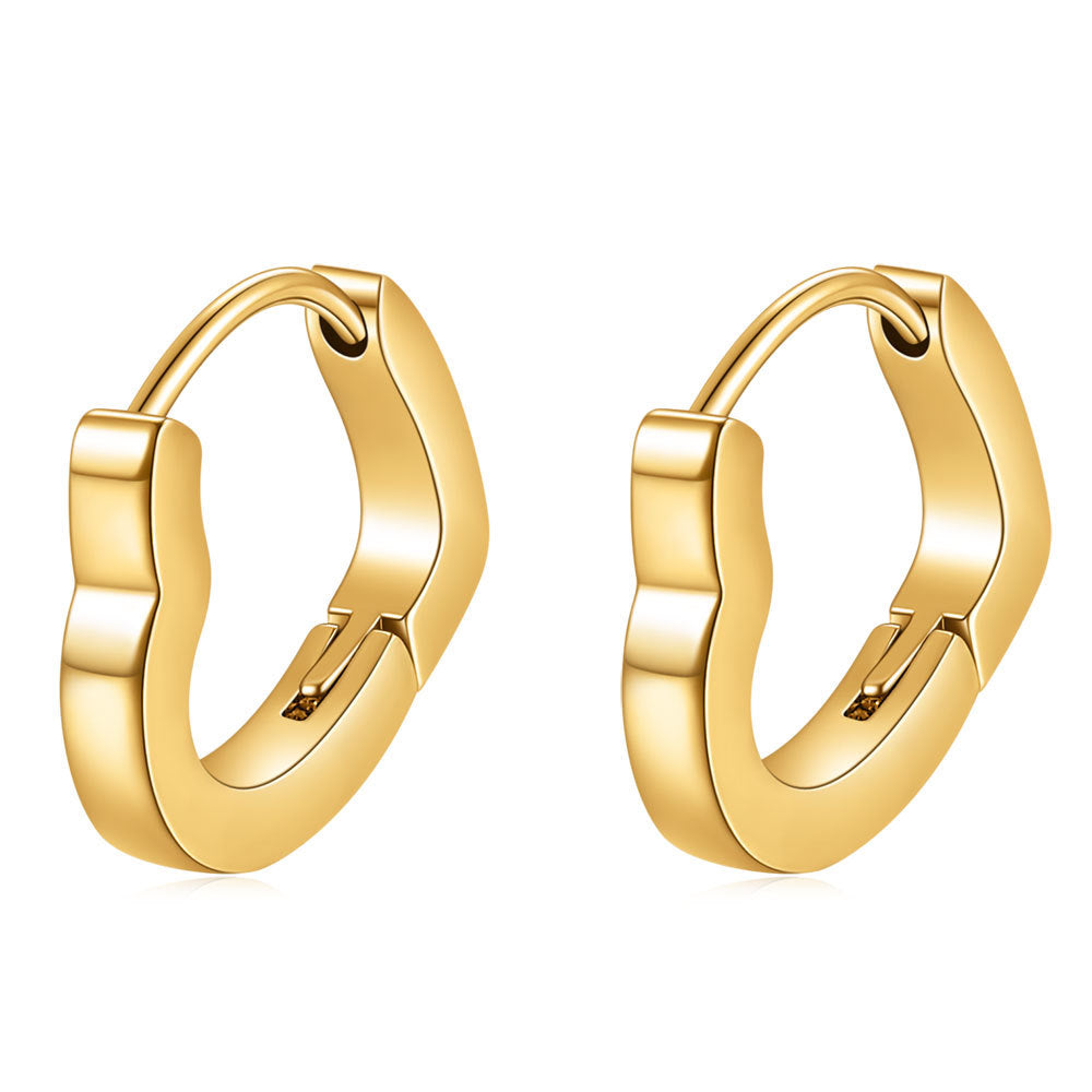 Damen Creolen mit modernem, geschwungenem Design Shop Nory