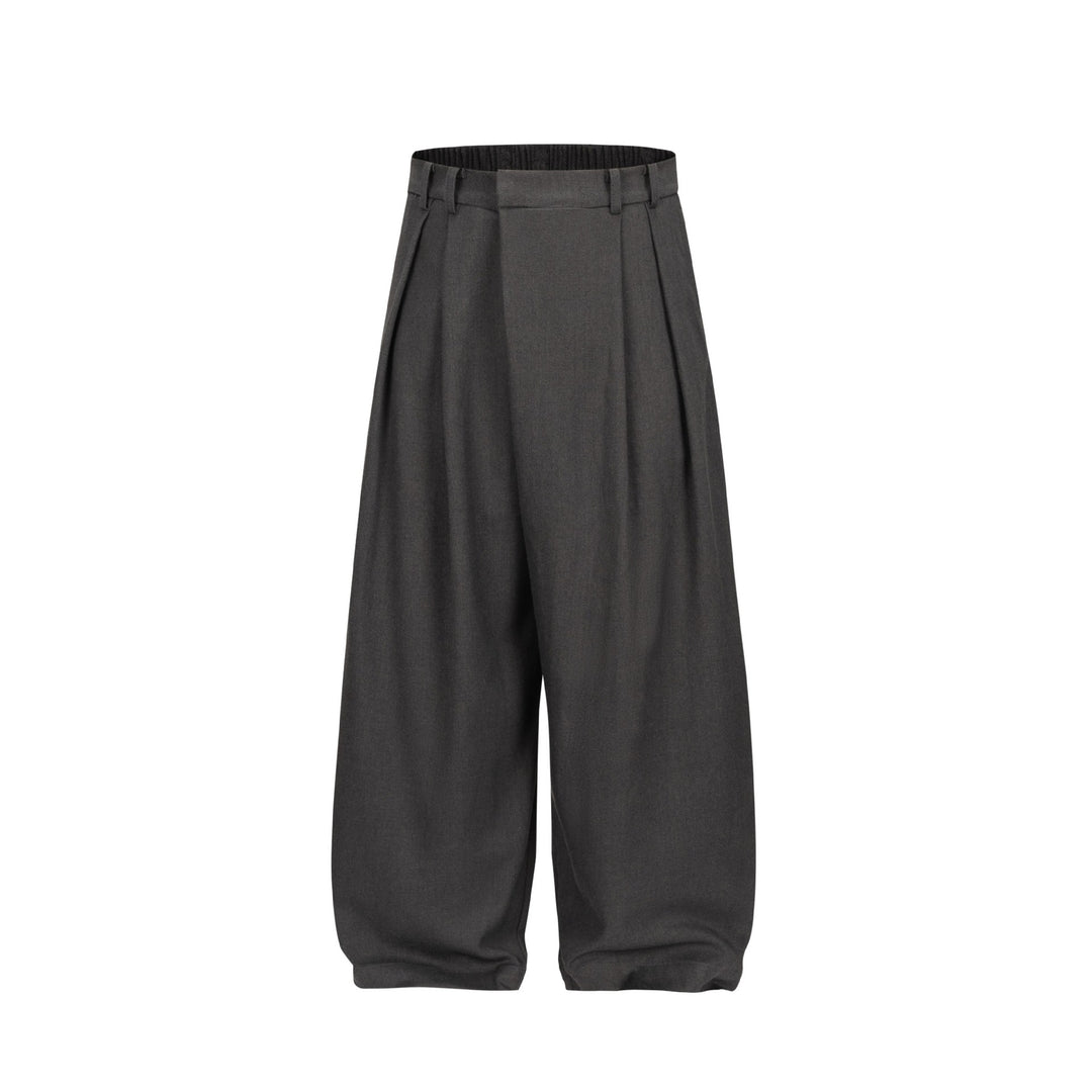 Damen Weite Plissee-Hose mit hoher Taille und elastischem Rückbund Shop Nory