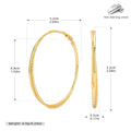 Damen Creolen aus hochwertigem 925 Sterling Silber mit elegantem goldfarbener Oberfläche Shop Nory