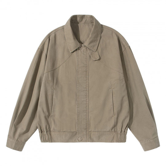 Herren Leichte Boxy-Fieldjacke mit Hemdkragen, verdeckter Knopfleiste und elastischem Saum Shop Nory