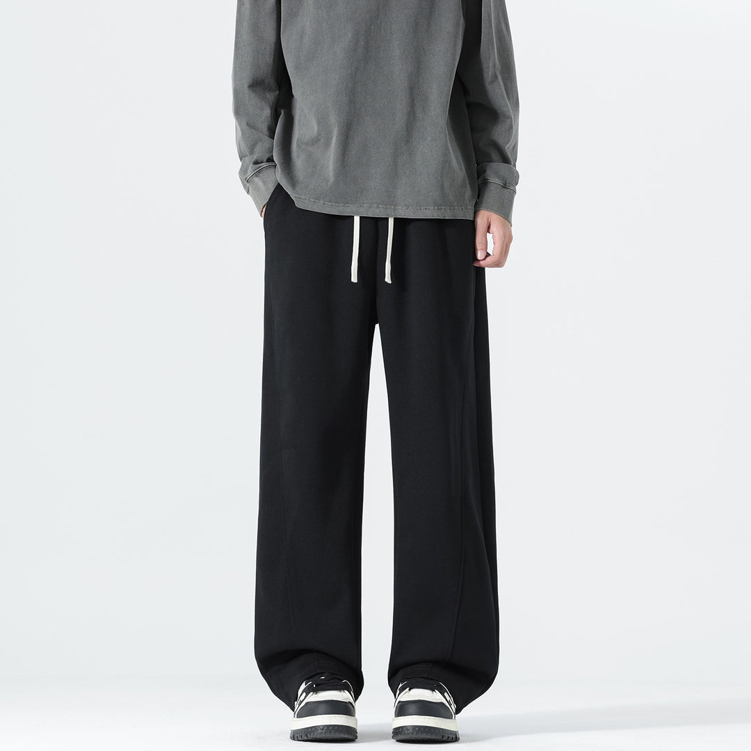 Herren Extraweite Sweatpants im Palazzo‑Look mit Tunnelzugbund und Seitentaschen Shop Nory