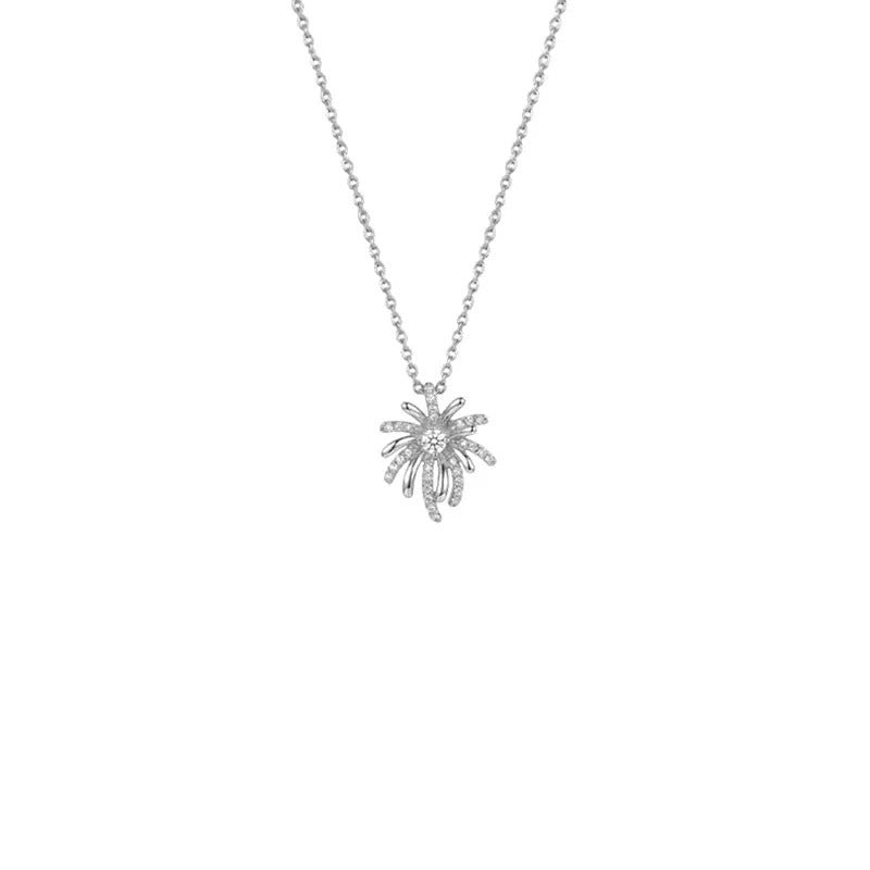 Damen Halskette mit funkelndem Palmenanhänger aus hochwertigem Edelstahl Shop Nory