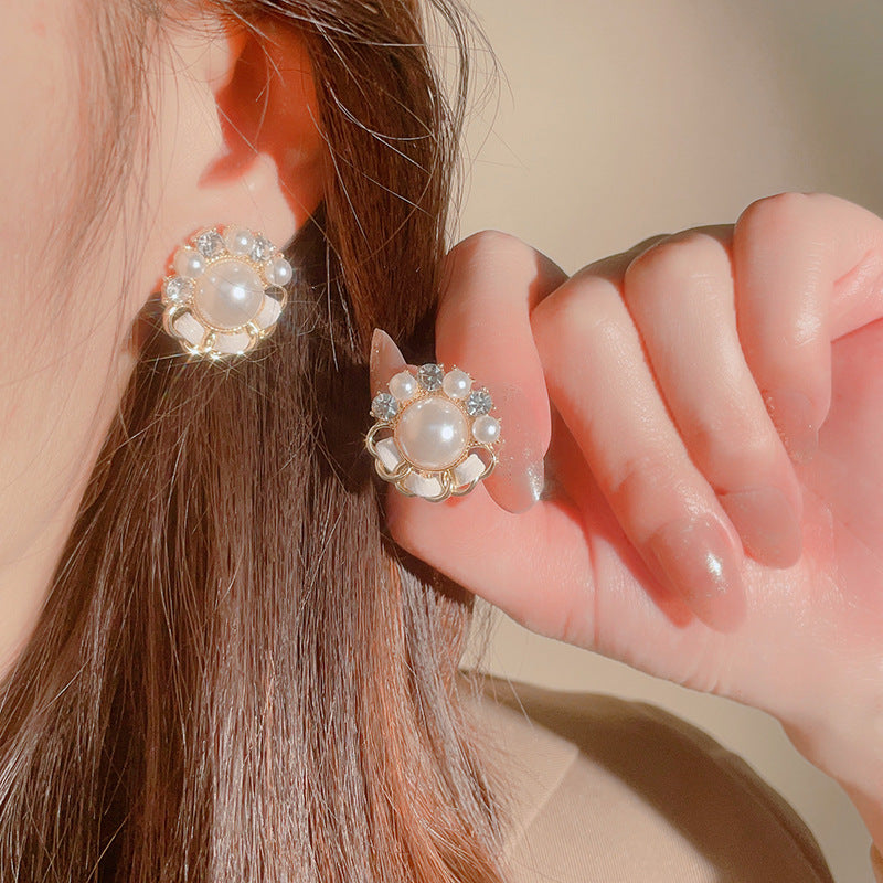 Damen Schmuckohrringe mit Perlendesign Shop Nory