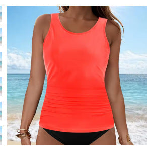 Damen Tankini-Oberteil mit Raffung