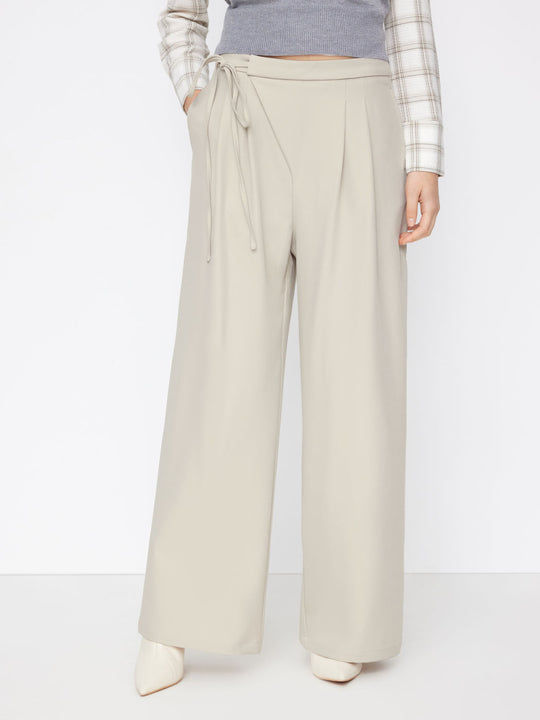 Damen Weite Nadelstreifen-Hose mit Wickel-Taille Shop Nory