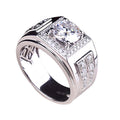 Herren eleganter Ring mit funkelndem Zirkonia-Besatz Shop Nory