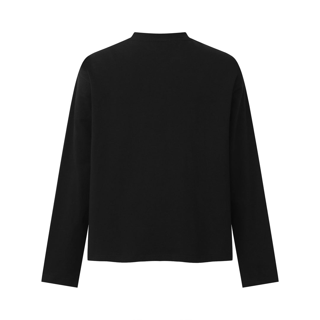 Damen Langarmshirt mit floralem Fotoprint und Oversize-Boxy-Schnitt Shop Nory