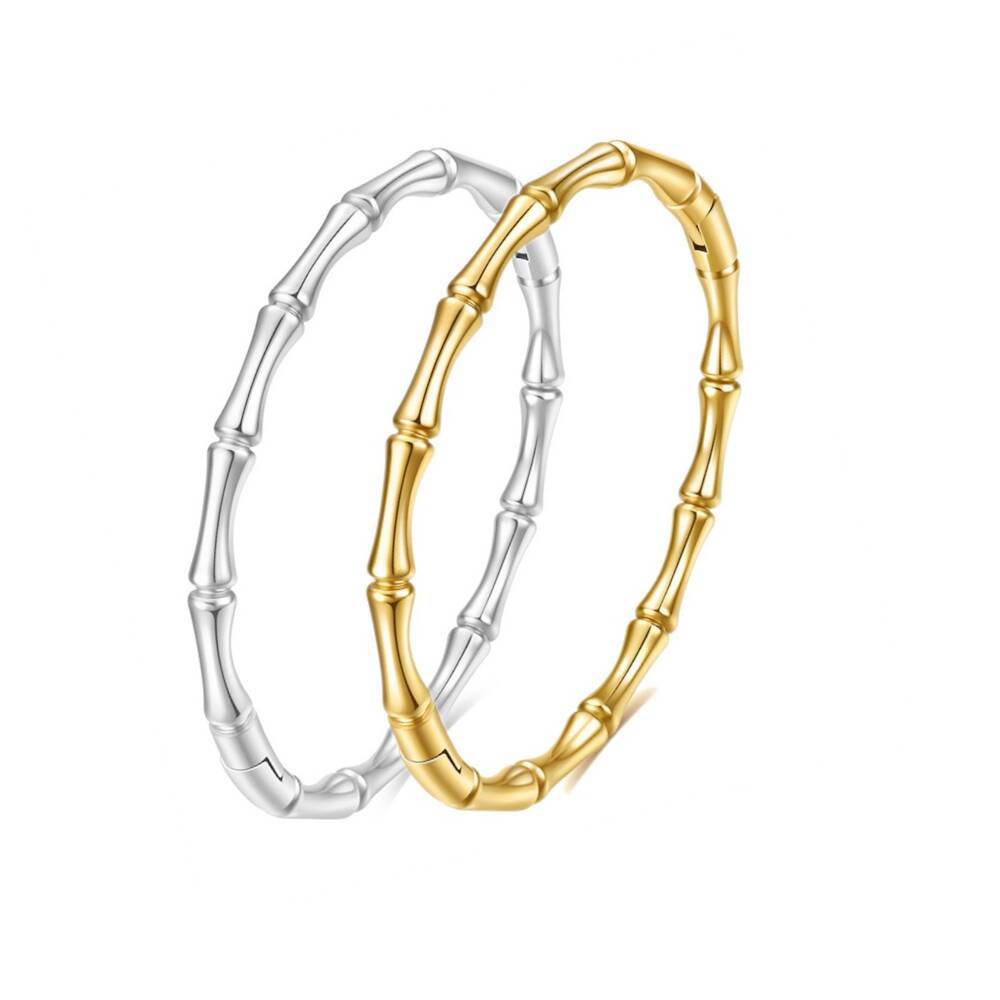 Damen eleganter und modischer Armreif im Bambus-Stil Shop Nory