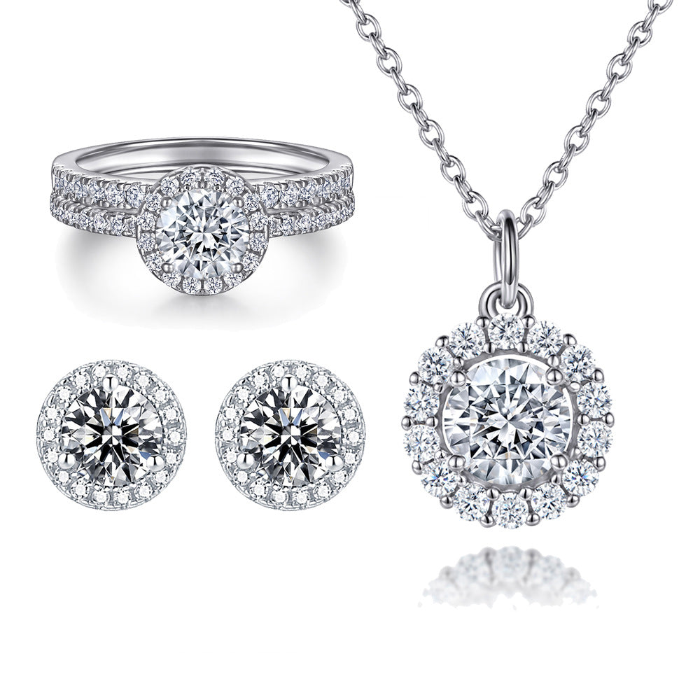 Damen herzförmiger Verlobungsring mit funkelnden Zirkonia Shop Nory